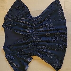 Torrid Babydoll Black Floral Top | Size L